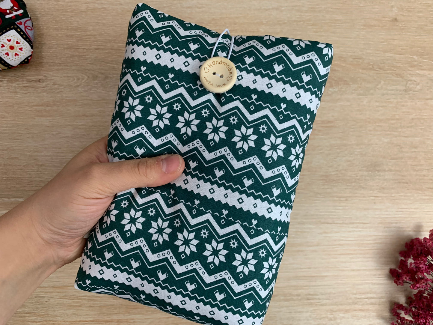 Pochette à livre - Noël géométrique