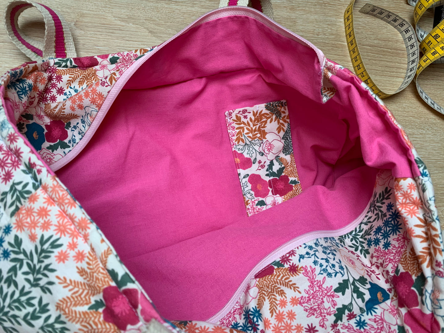 *Déstockage* - Sac Cabas avec poches - Floral