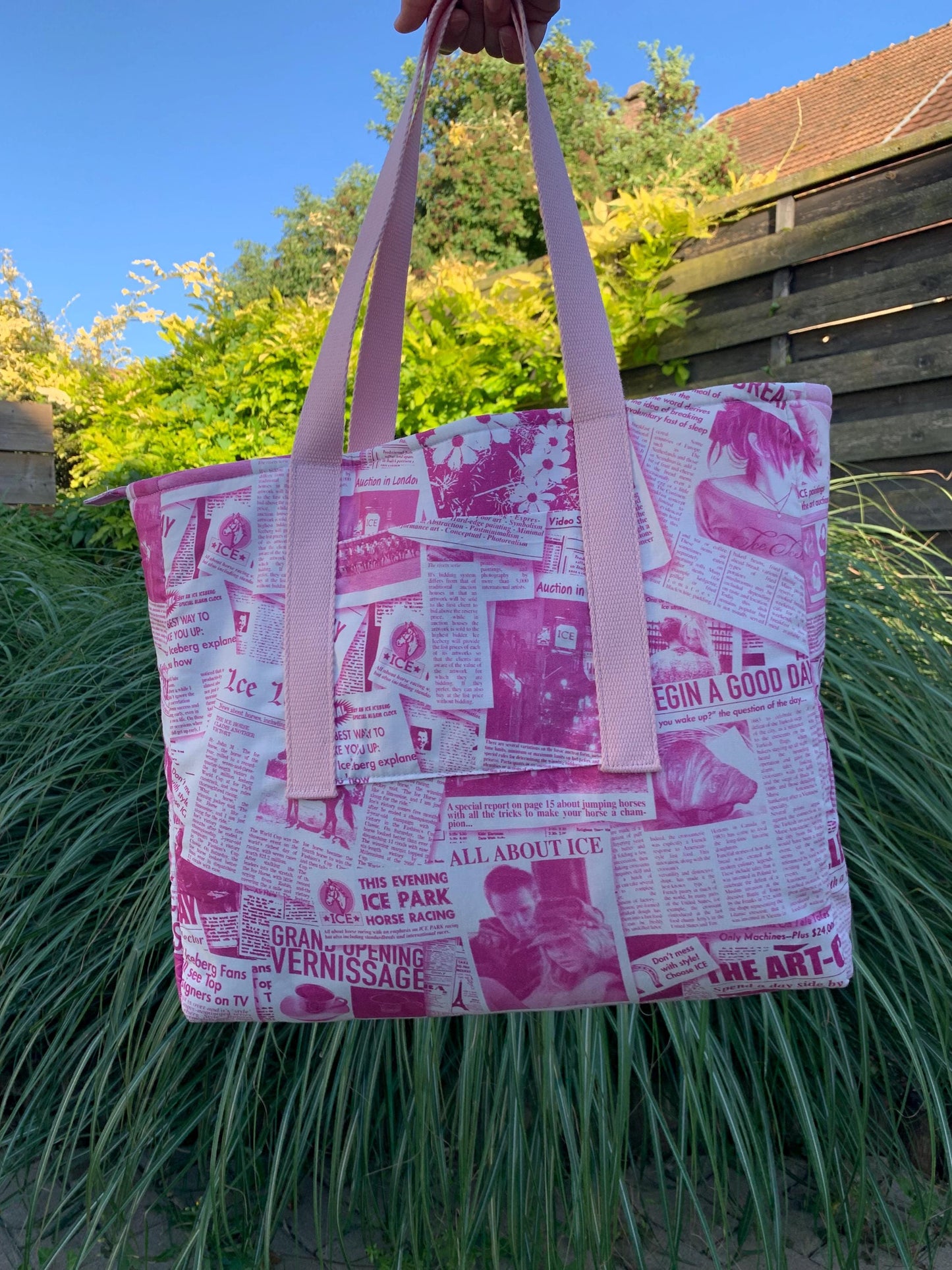 Sac Cabas avec poches - Pink Paper